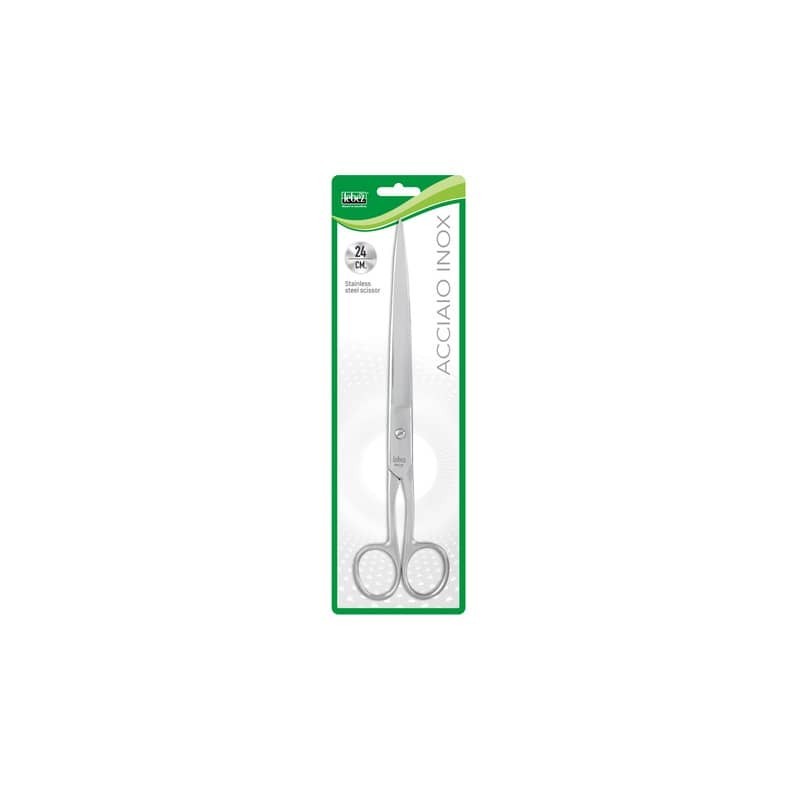 Forbice in blister Lebez acciaio inox - lama da 24 cm - 059/24 (Conf.12)