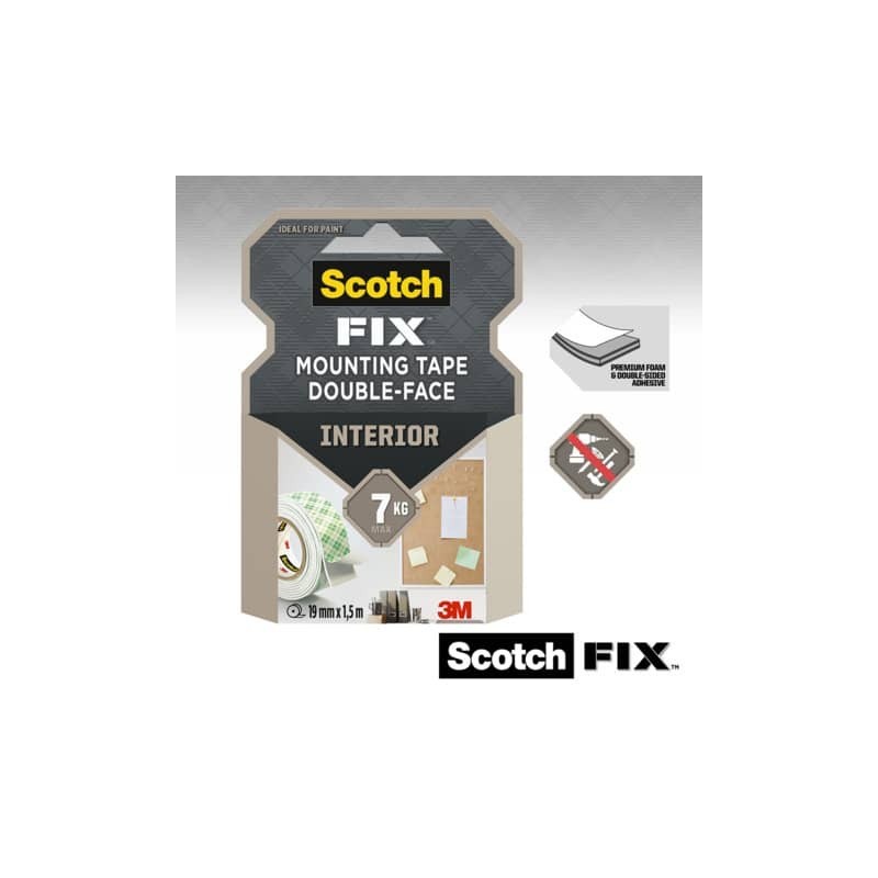 Nastro biadesivo forte Fix Scotch® formato 19 mm x 1,5 m - 4496G-1915-P