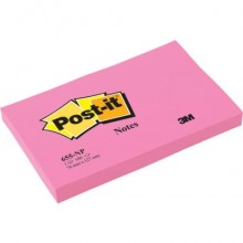 Post-it 3M formato 76x127 mm in confezione da 6 blocchetti rosa fenicottero - 655-PNK