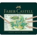 Astuccio in metallo matite Faber- Castell Pitt Pastel - colori assortiti - conf.24 pezzi - 112124