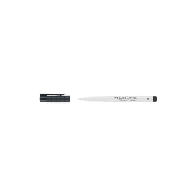 Pitt Artist Pen brush Faber-Castell colore bianco - conf. 10 pezzi - 167401