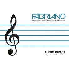 Album musica Fabriano 16 fogli - 80 g formato 17x24 cm - 19100772 (Conf.10)
