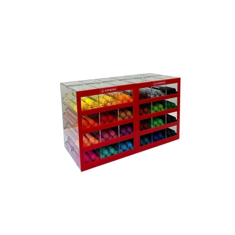 Espositore 120 pennarelli Stabilo Pen 68 Max - 24 colori assortiti - IT768/120-1
