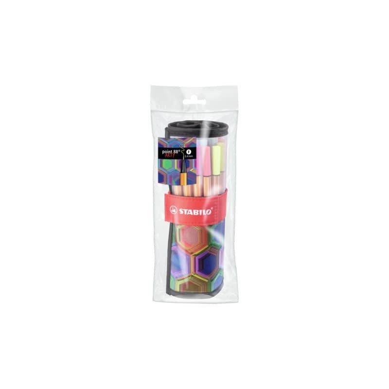 Rollerset Stabilo Point 88 fineliner - conf. 25 colori assortiti 8825-071-20