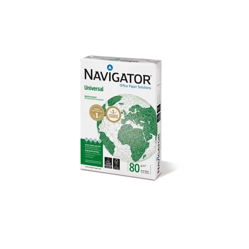 Carta per fotocopie A4 Navigator Universal 80 g/m² Risma da 500 fogli - NUN0800652 (Minipallet 35 risme)