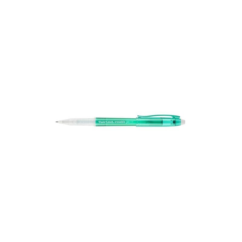 Penna gel Paper Mate Erasable M 0,7 mm verde 1989241 (Conf.12)