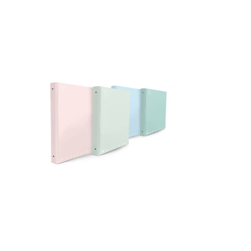 Raccoglitore a 4 anelli PIGNA Monocromo Pastel 27x32 cm assortiti 022990130 (Conf.4)