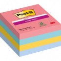 Foglietti Post-it® ricarica Super Sticky Notes Bora Bora assortiti conf. 5 blocchetti da 90 ff - 2028-SS-RBWC