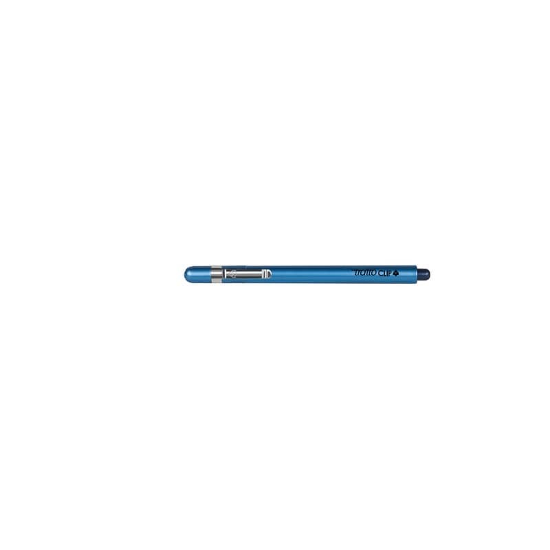 Penna a punta sintetica TRATTO Clip 0,8 mm blu F803801 (Conf.12)