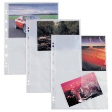 Buste a fortatura universale Sei Rota Atla F per fotografie 4 spazi 15x21 cm trasparente  Conf. 10 pezzi - 662503