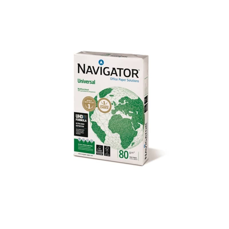 Carta per fotocopie A4 Navigator Universal 80 g/m² Risma da 500 fogli - NUN0800786 (Conf.5)