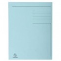 Cartelline a 3 lembi Forever® 24,5x35 cm azzurro conf. 50 pezzi - 449006E