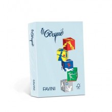 Carta colorata Favini Le Cirque A4 160  g/m² colori tenui  Celeste 101 - risma da 250 fogli - A74T304