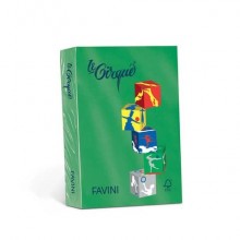 Carta colorata Favini Le Cirque A4 160  g/m² colori forti Verde prato 203 - risma da 250 fogli - A74M304