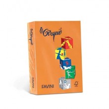 Carta colorata Favini Le Cirque A4 160  g/m² colori forti Arancio Tropico 205 - risma da 250 fogli - A74E304
