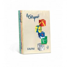 Carta colorata Favini Le Cirque A4 80 g/m² assortiti 5 colori tenui risma da 500 fogli - A71X504