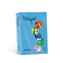 Carta colorata Favini Le Cirque A4 160 g/m² colori forti Azzurro Reale 204 risma da 250 fogli - A74G304