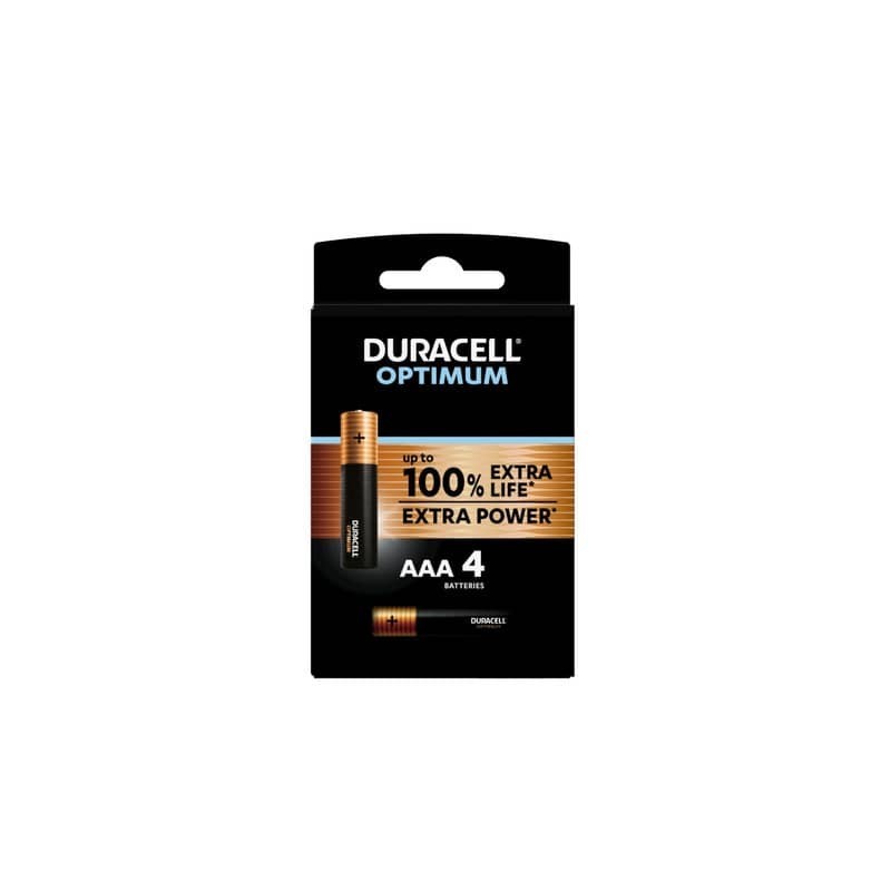 Batteria alcaline Duracell Optimum Ministilo AAA - MN2400 - blister da 4 - DU0031-05000394137523