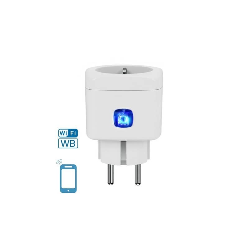 Adattatore Schuko WiFi WB Smart a 1 via Aigostar bianco 201951