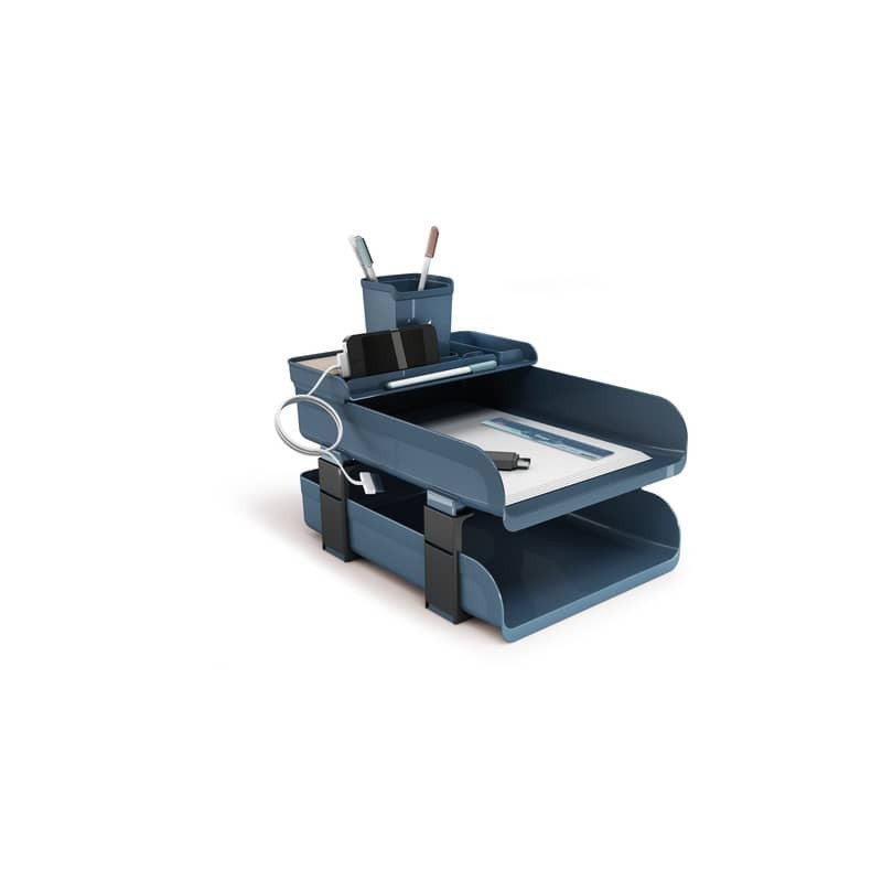 Set scrivania 5 pezzi Arda Vintage Sugar 25,4x33,5xH.28 cm azzurro 830SU