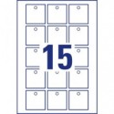 Cartellini quadrati micro-perforati Avery in cartoncino da 220 g in conf. 150 pz 50x50 mm - T2003-10