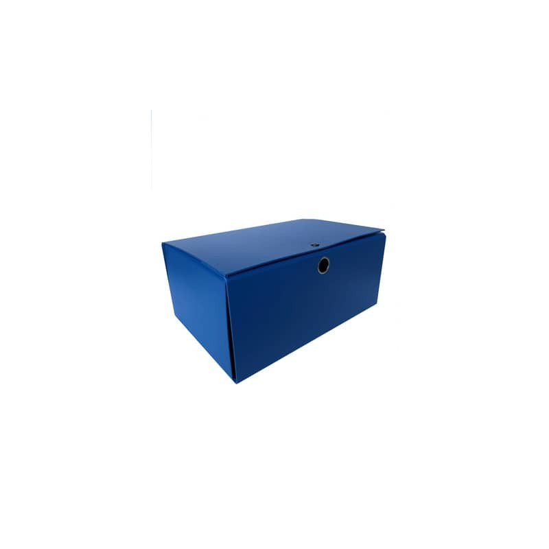 Cartella portaprogetti con bottone Euro-cart Euro Big - 25x35 cm dorso 20 cm - blu - YCP-PPL20BL