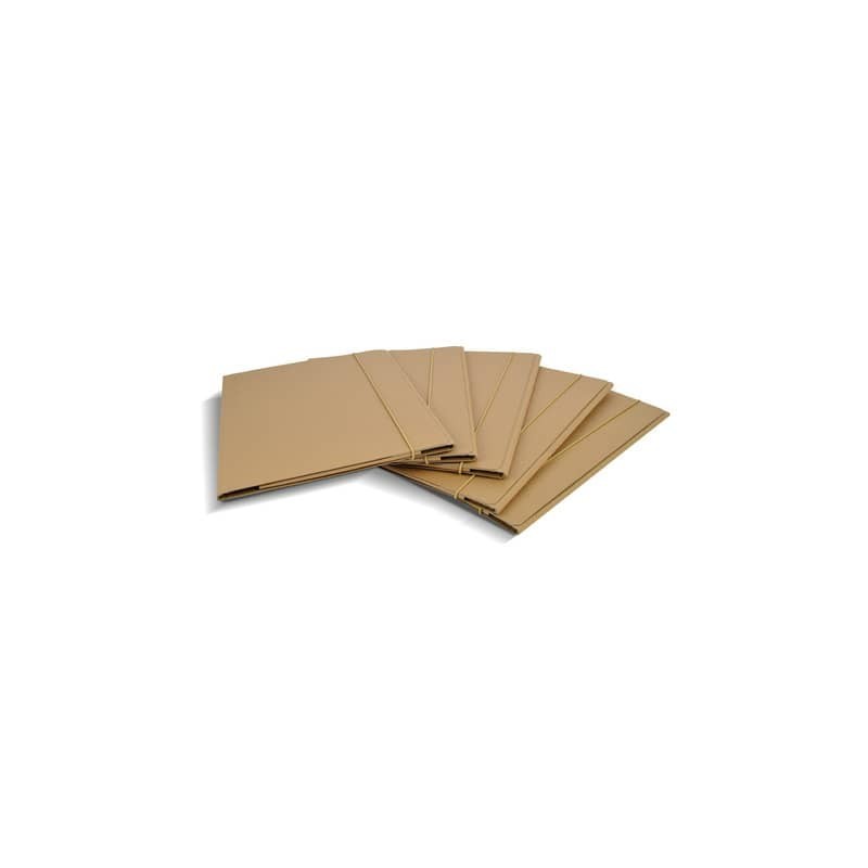Cartellina con alette Euro-cart Eco Elite 25x35 cm con elastico conf. da 30 avana - CPEECO