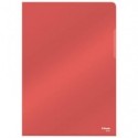 Cartellina a L in PVC Esselte Crystal A4 rosso - conf. 25 pz - 55433