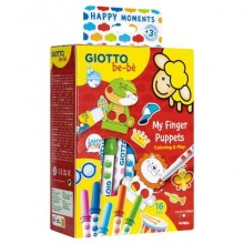 Gioco creativo Giotto Bebè Happy Moments 28 x 16,5 x 7,5 cm My Finger Puppets F478500