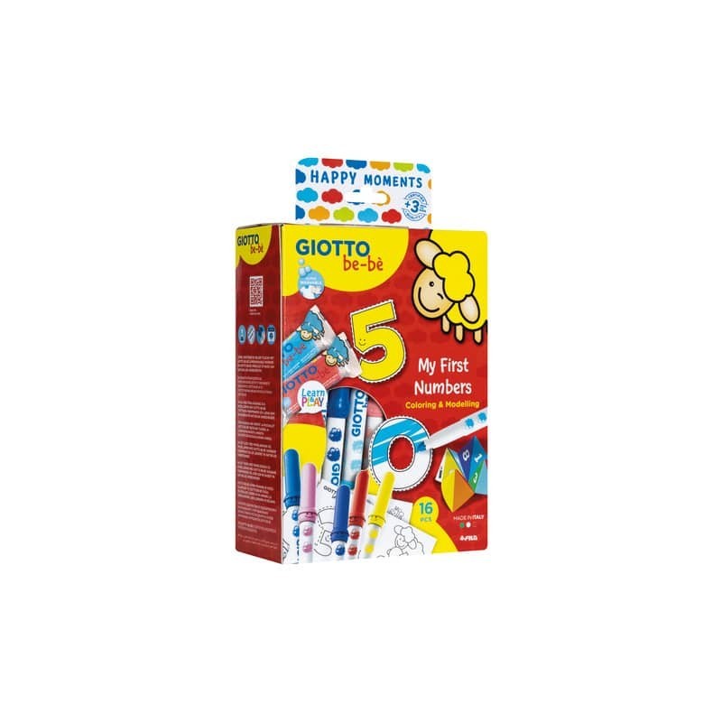 Gioco creativo Giotto Bebè Happy Moments 28 x 16,5 x 7,5 cm My First Numbers F478600
