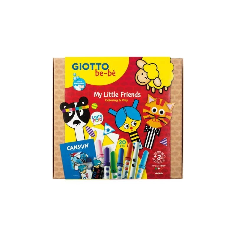 Set creativo gioca e colora Giotto Bebè My Little Friends F478700