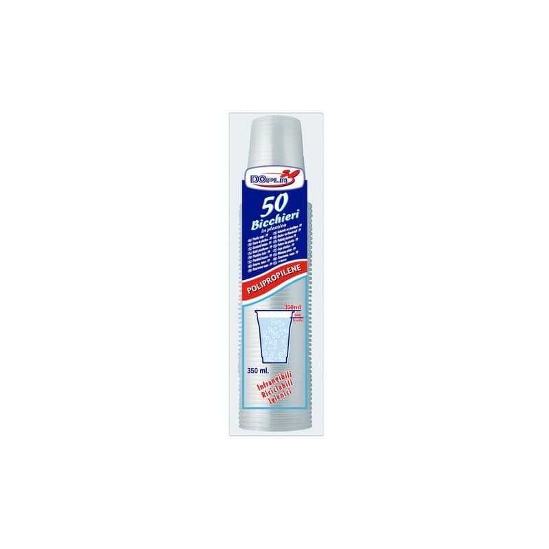 Bicchieri in PP trasparente Dopla Professional 350 ml - conf. 50 pz - 22693 (Conf.3)