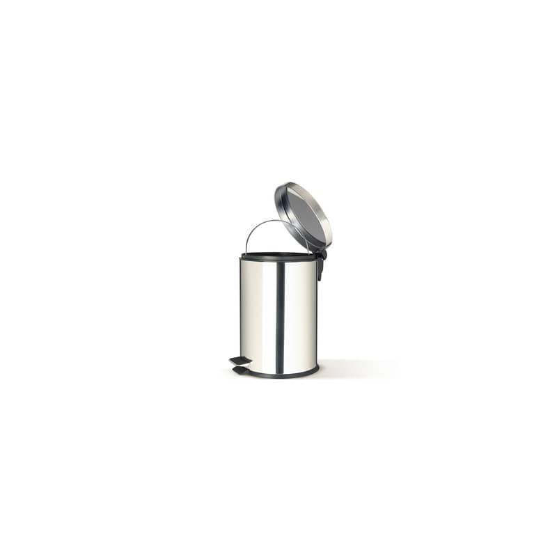 Bidone in acciaio inox con pedale Perfetto e vaschetta estraibile da 12 L "Premium" Ø 24,8x H.40 cm - 0447
