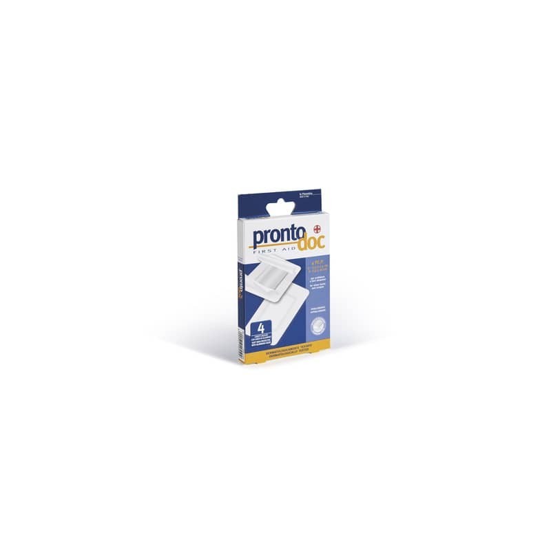 Cerotti in alluminio ProntoDoc per abrasioni e scottature conf. 4 pz 2x7,5x7x5 cm - 2x10x7,5 cm - 4055
