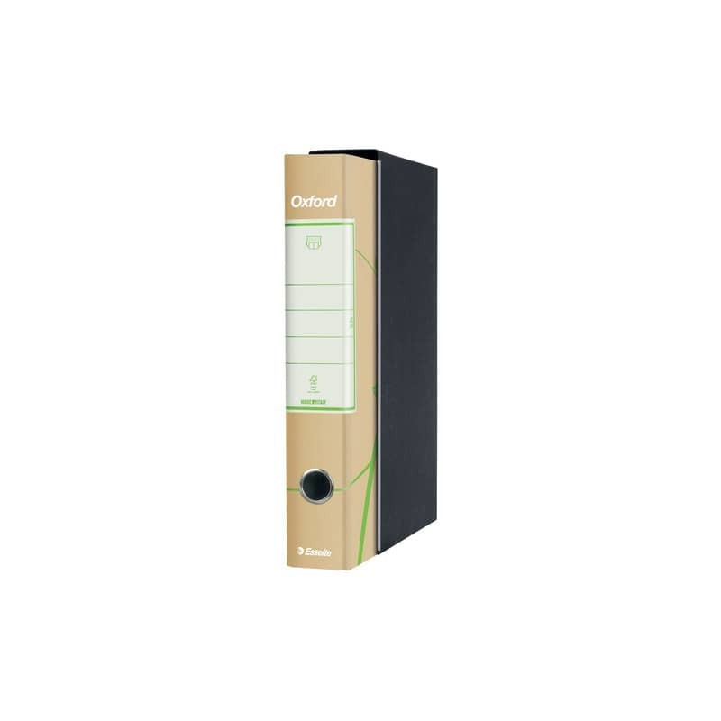 Registratore protocollo Esselte Oxford Green con custodia 23x33 cm 100% carta riciclata dorso 5 cm - 397840501 (Conf.8)