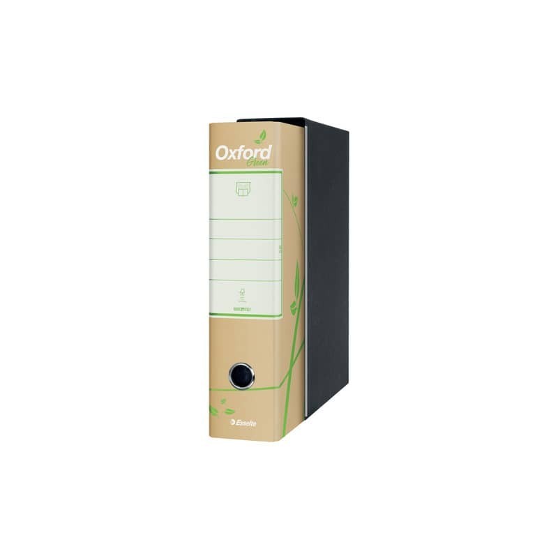 Registratore protocollo Esselte Oxford Green con custodia 23x33 cm 100% carta riciclata dorso 8 cm - 397850501 (Conf.6)