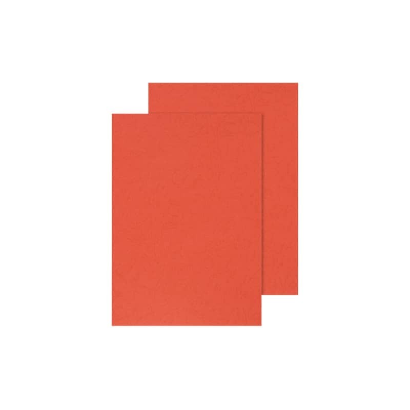 Copertina per rilegatura Q-Connect A4 250 g/m² rosso goffrato Conf. 100 pezzi - KF00499