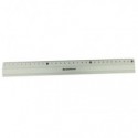 Righello in alluminio Donau 30 cm grigio 322208024 (Conf.12)