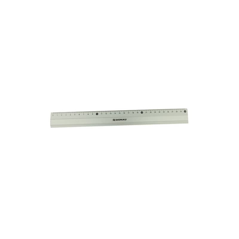 Righello in alluminio Donau 30 cm grigio 322208024 (Conf.12)