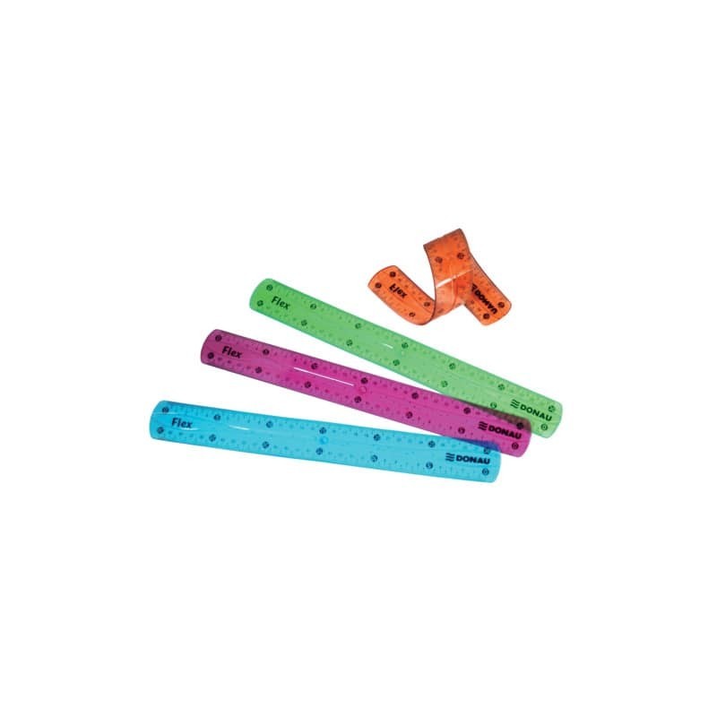 Righello flessibile Donau Flex 30 cm - colori assortiti - 322141099 (Conf.5)