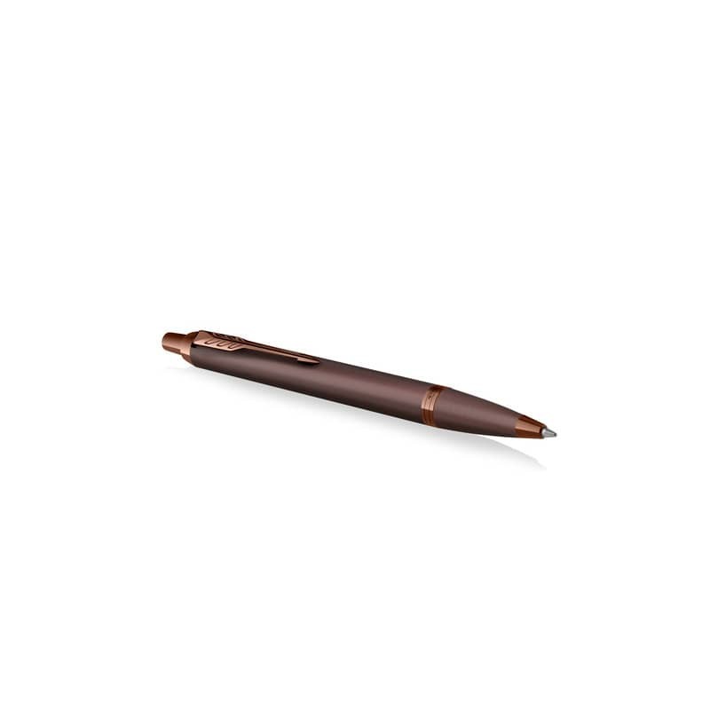 Penna a sfera a scatto monocromatica Parker punta media blu finitura bordeaux 2190514