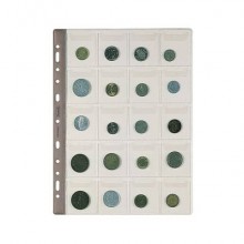 Buste porta monete a foratura universale Favorit Top - 20 tasche f.to 5x5,5 cm - conf. 5 pezzi - 400184164