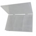 Valigetta portaminuteria in plastica trasparente - 7 scomparti - 37x19x H.4,5 cm - 102912