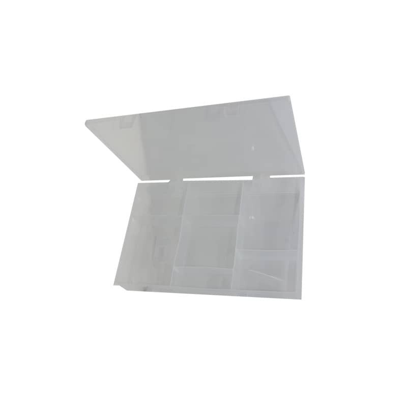 Valigetta portaminuteria in plastica trasparente - 7 scomparti - 37x19x H.4,5 cm - 102912