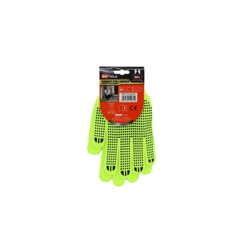 Guanti da lavoro in nylon Emi per uso generico - taglia L - DPI Cat. I - 8104281