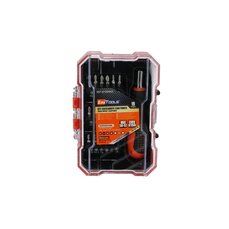 Kit cacciavite Emi conf. da 19 pezzi assortiti - 8104443