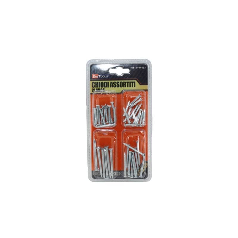 Kit chiodi legno a testa piatta Emi in 4 misure assortite - 25/32/38/50 mm - 8101463