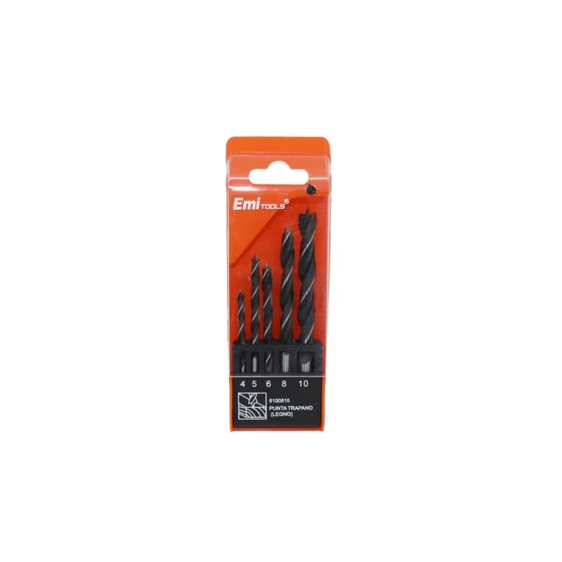 Kit punte Emi trapano per legno - conf. da 5 pezzi - 8100816