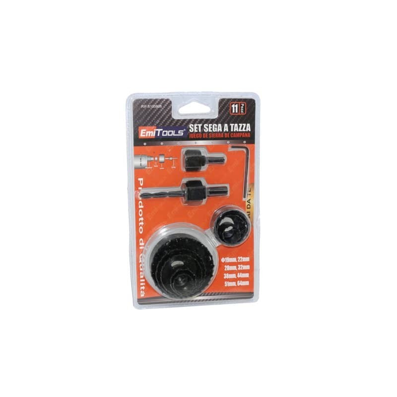 Kit sega a tazza Emi - conf. da 11 pezzi 8100808