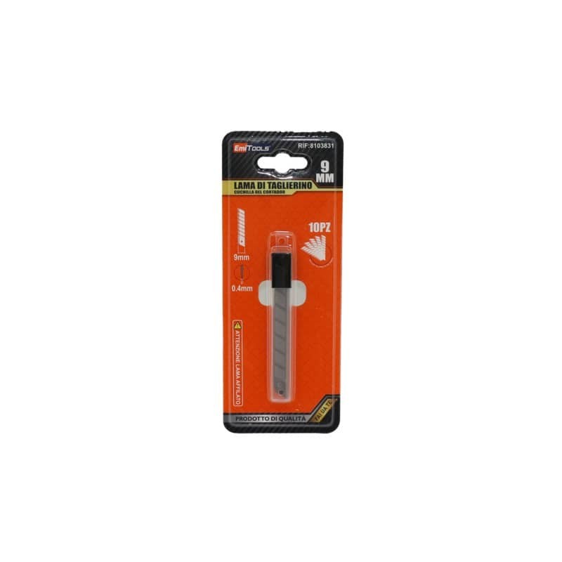 Lama di ricambio per cutter Emi - pezzi 9 mm - conf. 10 pezzi - 8103831